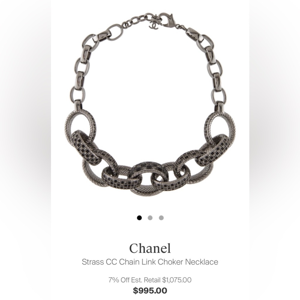 ISO (Not for sale!) Chanel 2016 Strass Link Necklace